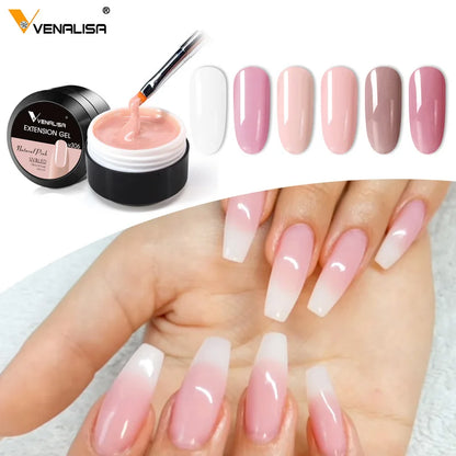 جل Venalisa Reinforce Gel Keep Nail C Arc UV Construction Gel طبقة أساسية سميكة طلاء جل صلب جل نمذجة 5D