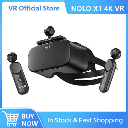 سماعة Nolo X1 4K VR إصدار 6DoF نظارات ذكية ثلاثية الأبعاد للواقع الافتراضي وجهاز حسي جسدي ومشغل فيديو عالي الدقة