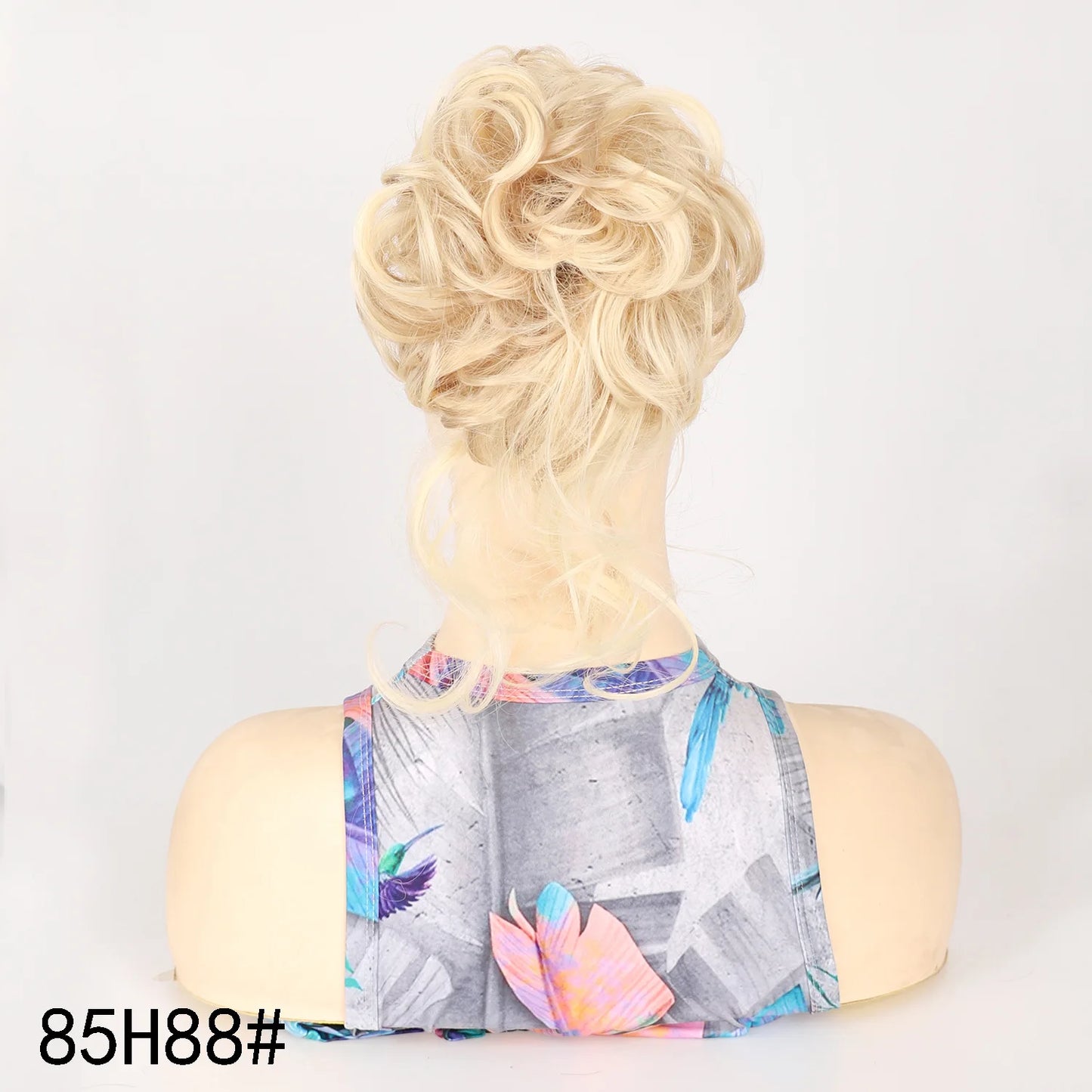 كعكة الشعر الاصطناعية المجعد  Chignon كليب في كعكة الشعر شعر مستعار