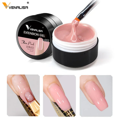 جل Venalisa Reinforce Gel Keep Nail C Arc UV Construction Gel طبقة أساسية سميكة طلاء جل صلب جل نمذجة 5D